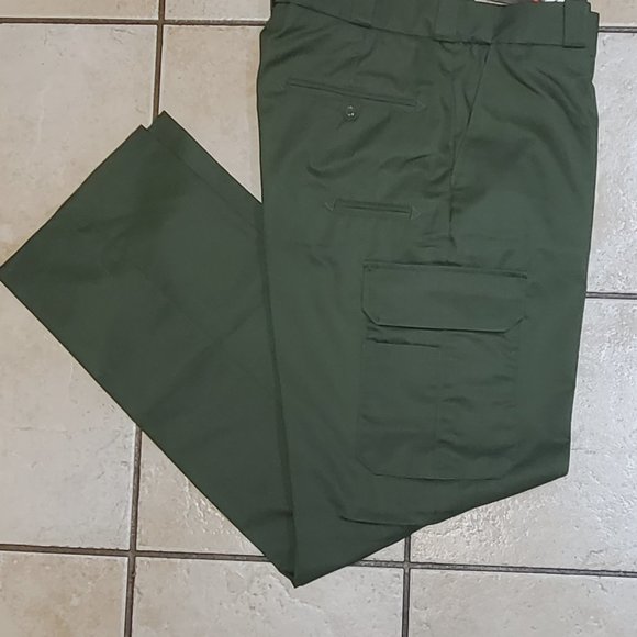 Elbeco Men's ADU RipStop Uniform Cargo Army Green Khaki Pants Size 36 x 33 - Picture 1 of 4